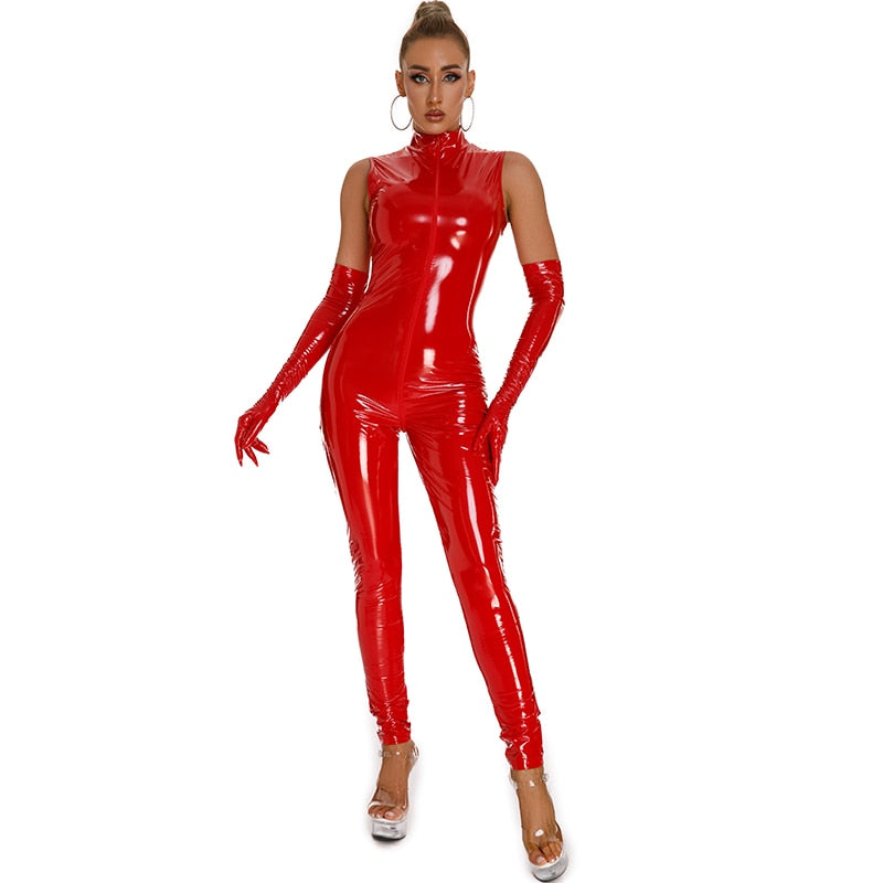 Sexy Lara Wetlook Catsuit von KissHuts® - Verführerisch und Atemberaubend
