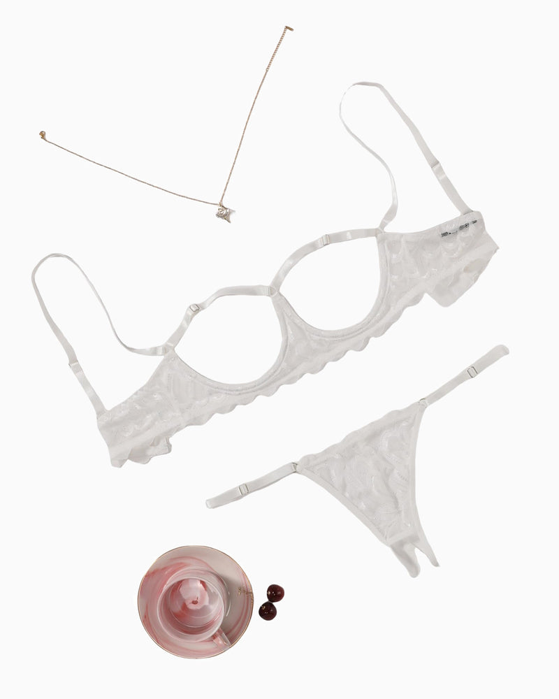BH und Höschen 2 Stück Spitze Dessous Set