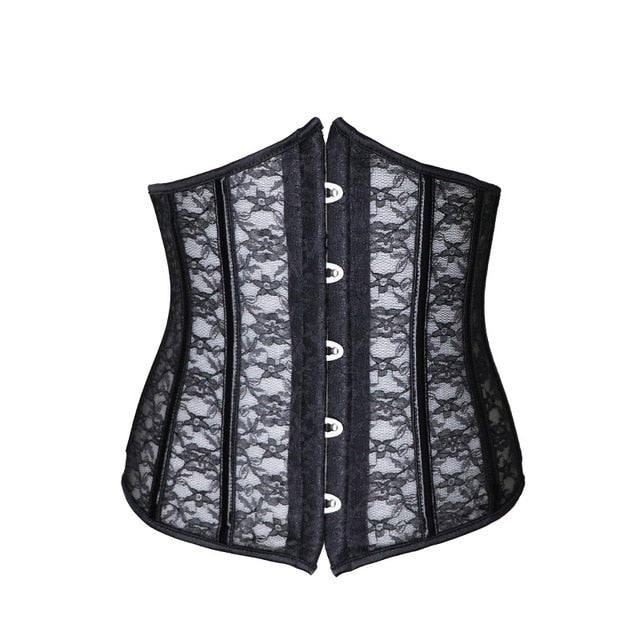 Gothic Unterbruststück schwarz