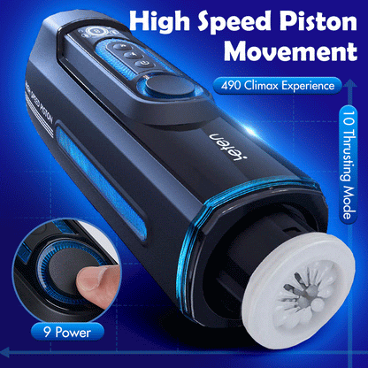 Acmejoy - Leten X9 IV Upgraded Piston Thrust Combination Heated Male Stroker mit kostenlosem Schmiermittel