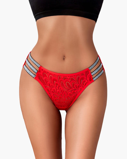 Spitze Glitter Panty Cheeky Unterwäsche