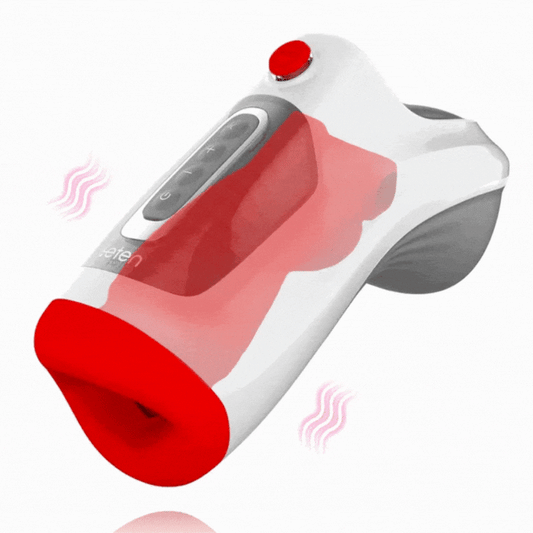 Acmejoy - Leten 10 Vibrationen Deep Throat Air Control Vakuum Saugen Blowjob Masturbator Male Stroker