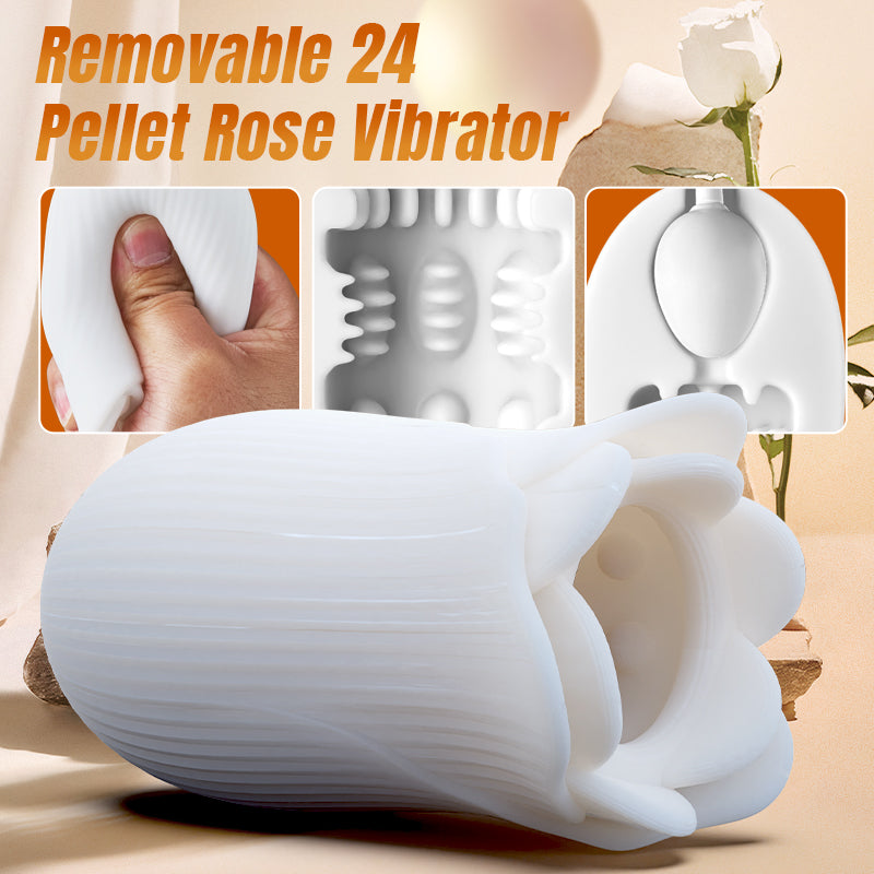 Acmejoy - Robert 2 IN 1 Leistungsstarke vibrierende Masturbator Penis Pumpe mit manuellem Modus