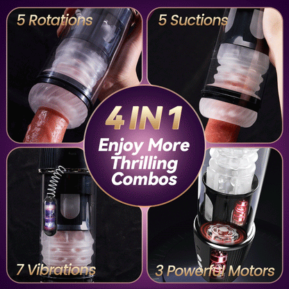 Widowmaker - Rotierende Saugen genießen Inflation & Twist Massage Spaß Masturbation Stroker