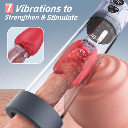 Acmejoy GrowPlus - Train & Please Penis Pumpen 5 Saugen Blowjob 7 Vibrationen