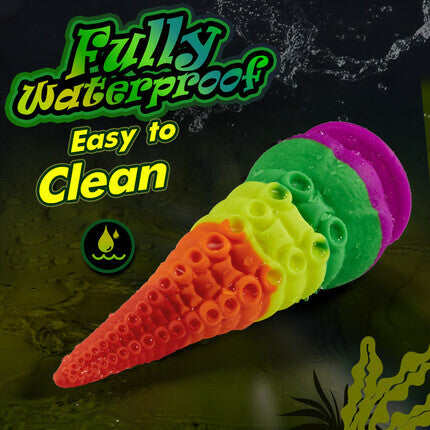 Orlagh 8.66 Zoll Regenbogen Dildo mit Saugnapf