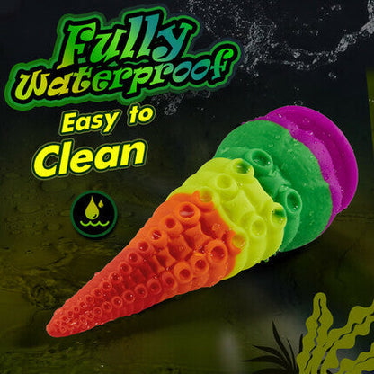 Orlagh 8.66 Zoll Regenbogen Dildo mit Saugnapf