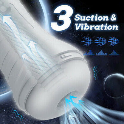 STARK 3 saugende und vibrierende Masturbatoren Elektrische Tasche Pussy Männliche Masturbation Cup