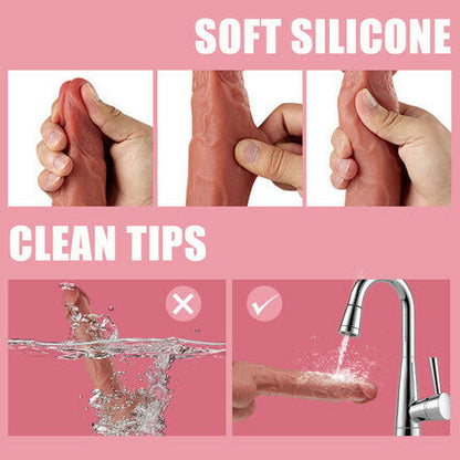 Acmejoy - Schübe Vibration Dildo 8,66 Zoll