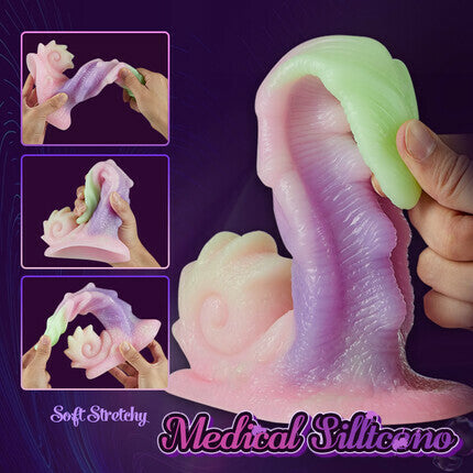 Koks 7,48 Zoll Regenbogen Dildo mit Saugnapf