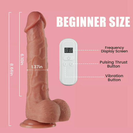 Acmejoy - Schübe Vibration Dildo 8,66 Zoll