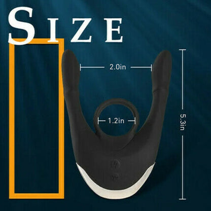 Acmejoy Elektrischer Schock Vibrierender Cock Ring