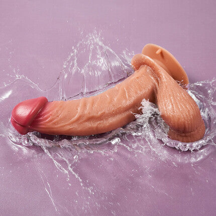 Acmejoy Lifelike Vibrating 6.69 Inch Dildo für G-Punkt und Anal Stimulation Starke Saugkraft