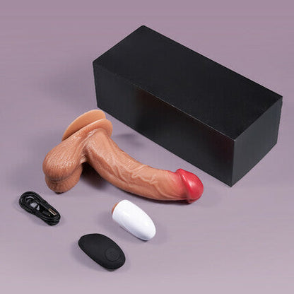 Acmejoy Lifelike Vibrating 6.69 Inch Dildo für G-Punkt und Anal Stimulation Starke Saugkraft