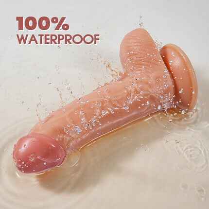 AcmeJoy - Upturned Design Silikon Dildo mit Saugnapf 7.67In