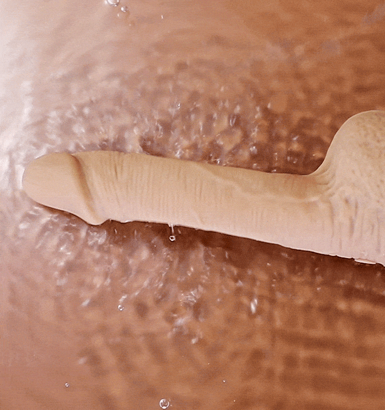 Acmejoy - Hollow Flapping Silikon Dildo Vibrator 8.38 IN