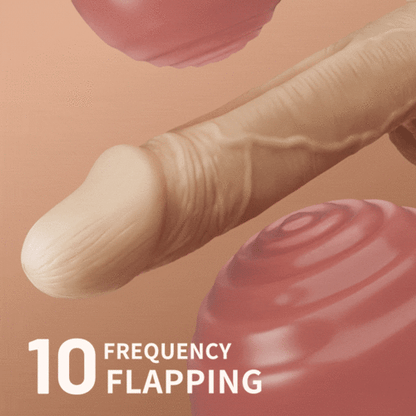 Acmejoy - Hollow Flapping Silikon Dildo Vibrator 8.38 IN