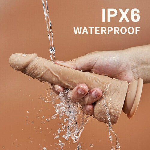 Acmejoy - Hollow Flapping Silikon Dildo Vibrator 8.38 IN