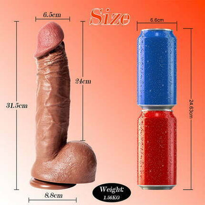 Buder - Manual Big Dildo für Vaginal & Anal 12.40 Zoll