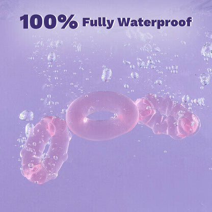 Acmejoy - 3-teiliges Set Cock Rings High-Elasticity Tpe Ringe für männliches Vergnügen