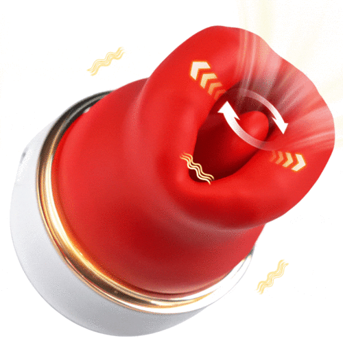 Acmejoy Cherry 10 Lecken & Beißen & Vibrierende Zunge Vibrator für Klitoris und Nippel Stimulation