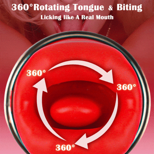 Acmejoy Cherry 10 Lecken & Beißen & Vibrierende Zunge Vibrator für Klitoris und Nippel Stimulation