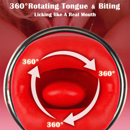 Acmejoy Cherry 10 Lecken & Beißen & Vibrierende Zunge Vibrator für Klitoris und Nippel Stimulation