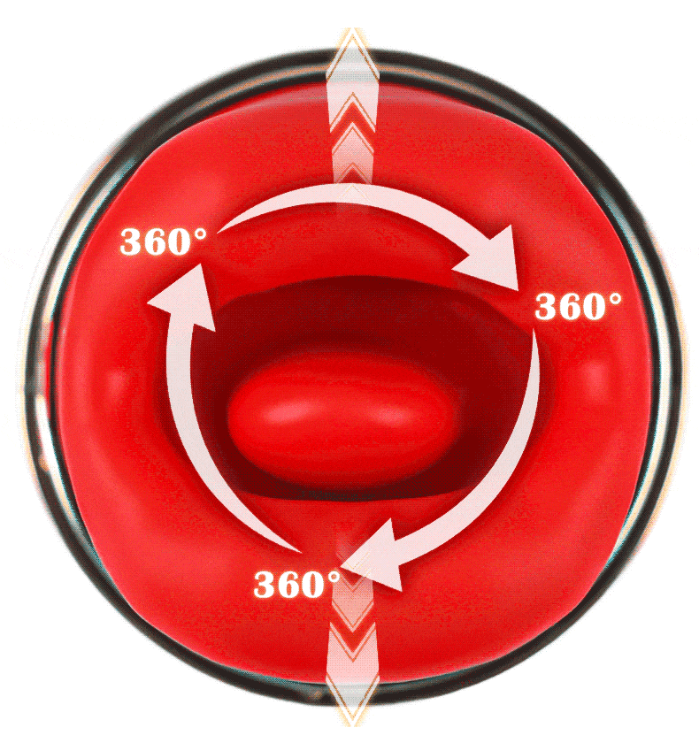 Acmejoy Cherry 10 Lecken & Beißen & Vibrierende Zunge Vibrator für Klitoris und Nippel Stimulation