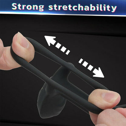 Acmejoy - Paar Verwendung APP Control 10 Vibrating Male Silikon Penis Ring