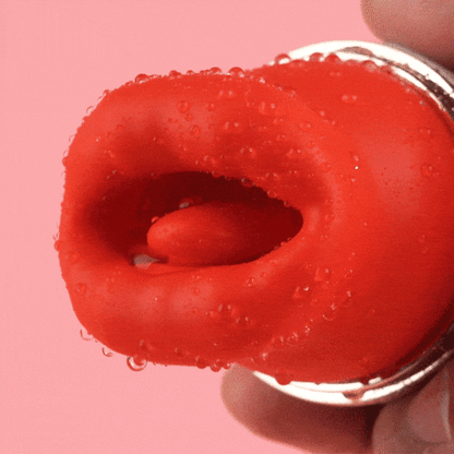 Acmejoy Cherry 10 Lecken & Beißen & Vibrierende Zunge Vibrator für Klitoris und Nippel Stimulation