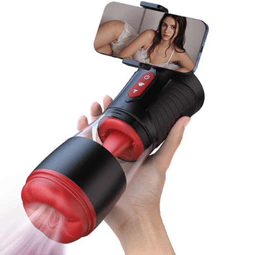 Acmejoy - 【Partner Play】LickMe Phone Holder 4 Sauger 7 Zungenleckende Stimme Funktion Männlicher Stroker Masturbator