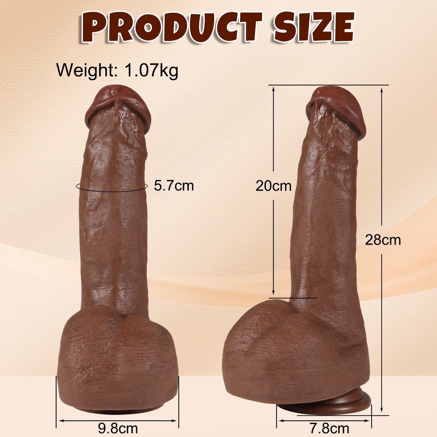 Buder - Manueller Dildo für Vaginal & Anal 11.02 Zoll