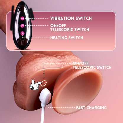 Acmejoy - Teleskopierender schwingender Dildo 11.42 in