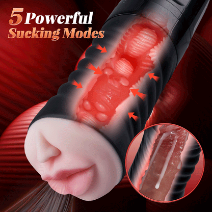 Acmejoy - Beta Blowjob Doppelte Härte Saugen Vibrating Masturbator Male Stroker