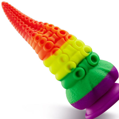 Orlagh 8.66 Zoll Regenbogen Dildo mit Saugnapf
