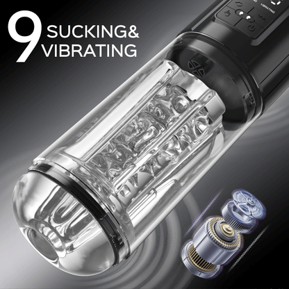 Acmejoy- Iron Man 9 Vibration & Saugen Automatische Blowjob Männliche Stroker