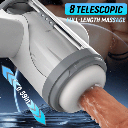 Acmejoy - Automatische Schmierung 8 schiebende & saugende Handheld männliche Stroker