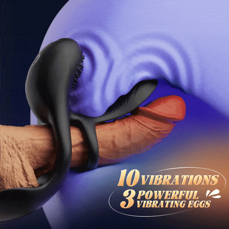 Skyhawk - 10 Vibrationen Penis Ring & Hülse 2 IN 1 für Paare