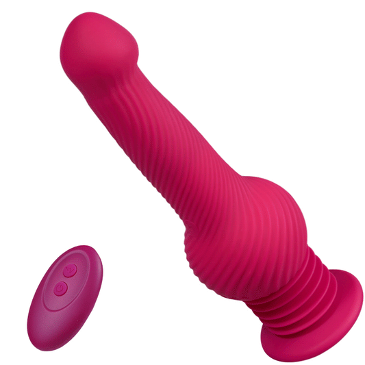 Ethan -Knot Monster 3 schiebend 10 vibrierende 360° Swing Dildo 9.44 In