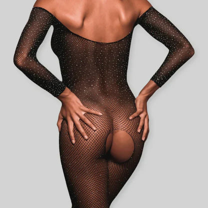 Glänzender Bodystocking