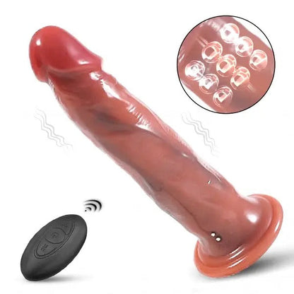 EVO - 5 Perlen Rotierender Swing 8 Vibrierender Dildo 9.17 Zoll