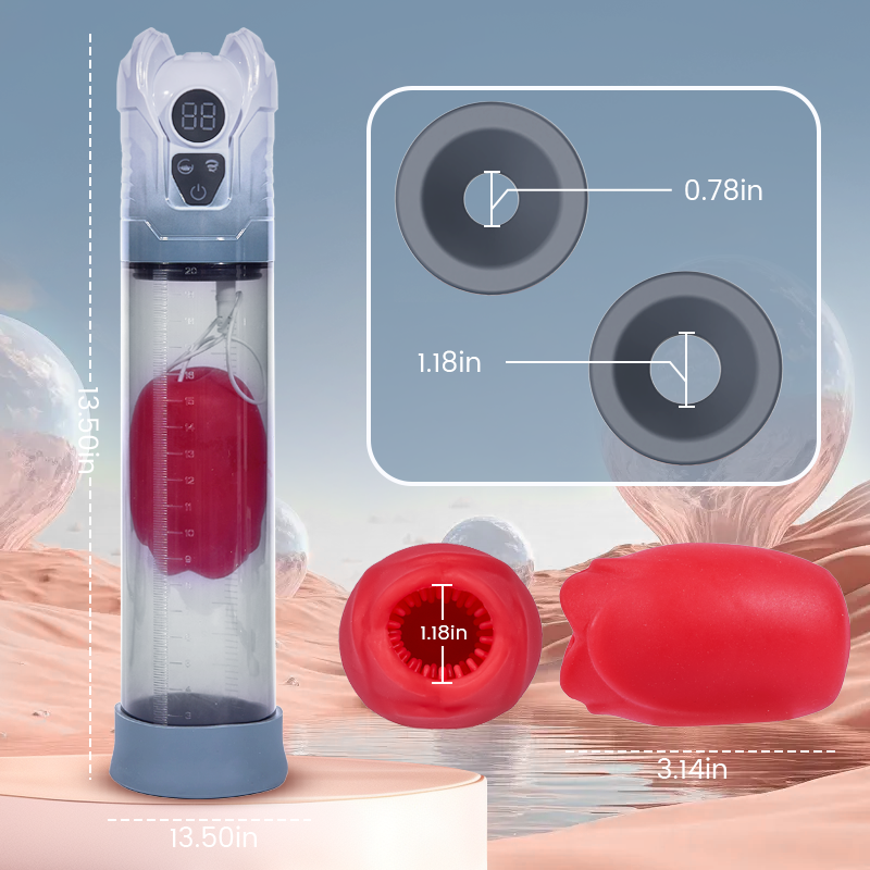 Acmejoy GrowPlus - Train & Please Penis Pumpen 5 Saugen Blowjob 7 Vibrationen