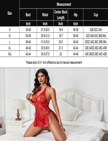 Tiefe Spitze Seite Schlitz Boudoir Outfits