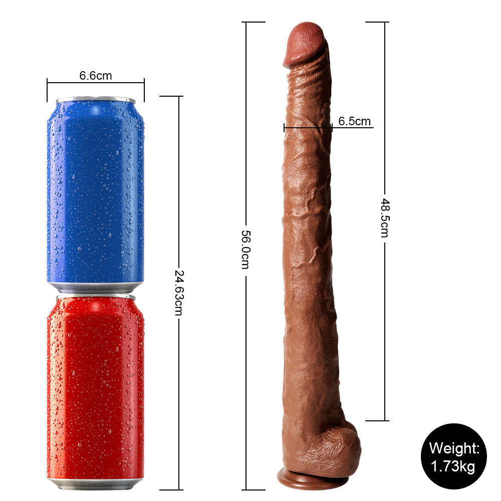 Buder - Langer großer Dildo für Anfänger und erfahrene Spieler 22,04 Zoll