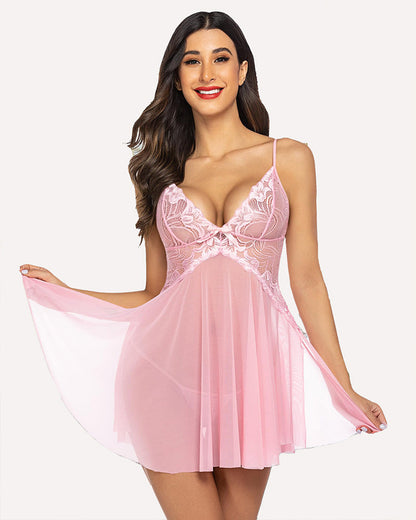 Spitze Babydoll Exotisches Braut Nachthemd