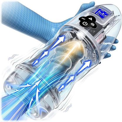 Rogen - Völlig transparente vibrierende saugende Stimme männlicher mechanischer Streichler