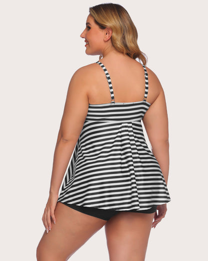 Leopard Tankini Set Badeanzüge mit Shorts