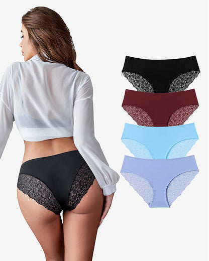 Spitzenhöschen No Show Hipster V-Taille Hipster