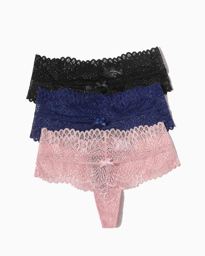 Spitzenhöschen Tanga mit niedriger Taille