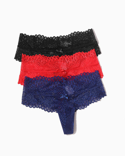 Spitzenhöschen Tanga mit niedriger Taille